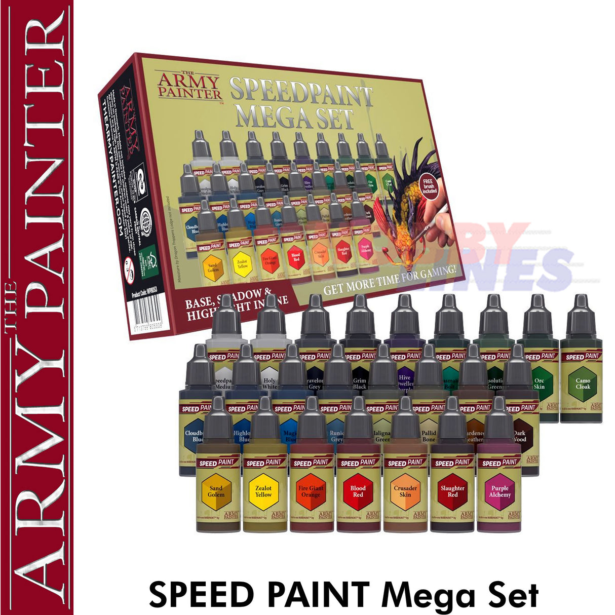 SPEEDPAINT MEGA PAINT SET Speed Paint water based acrylics Army Painter WP8053P