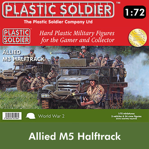 Plastic Soldier Company 1:72 WWII M3 HALF TRACK Scale PSC WW2V20012