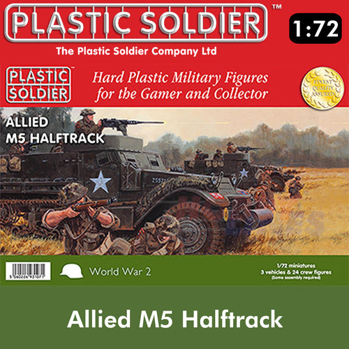 Plastic Soldier Company 1:72 WWII M5 HALFTRACK Scale PSC WW2V20013