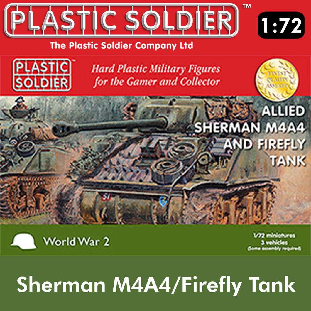 Plastic Soldier Company 1:72 WWII SHERMAN / FIREFLY Scale PSC WW2V20015