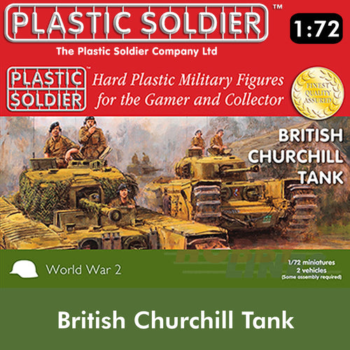 Plastic Soldier Company 1:72 WWII CHURCHILL TANK Scale PSC WW2V20017